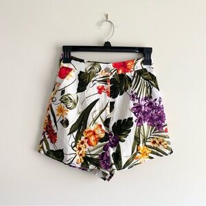 Tropical floral Print Shorts – Size XS – Functional Pockets – New Without Tags